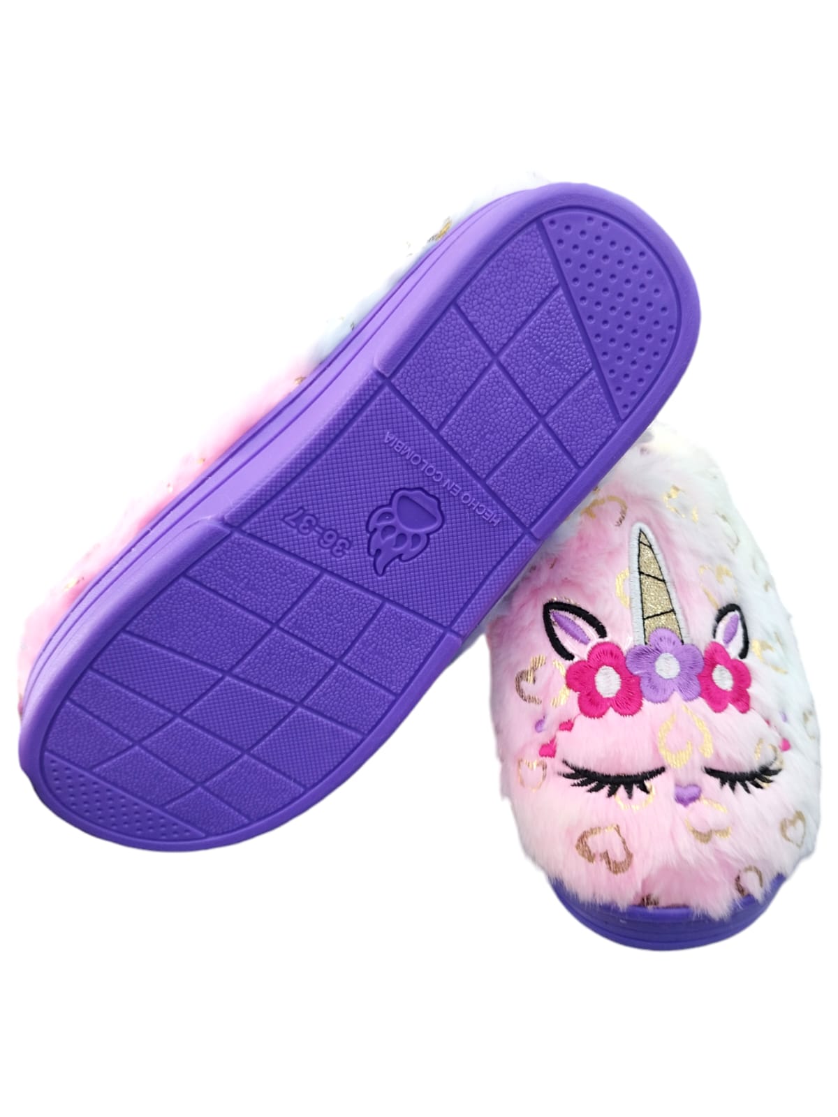 Pantuflas Confort Térmicas Cartoon Unicornio