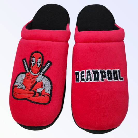 Pantuflas Animadas Térmicas Cartoon  Deadpool