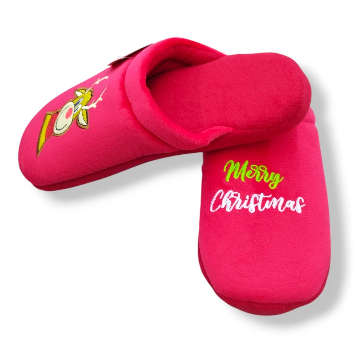 Pantuflas Animadas Térmicas Cartoon  Reno Navideño